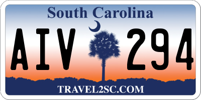 SC license plate AIV294