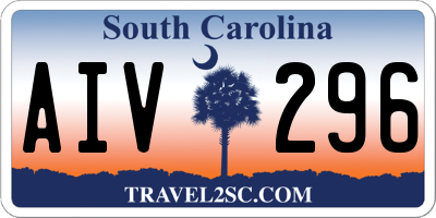 SC license plate AIV296