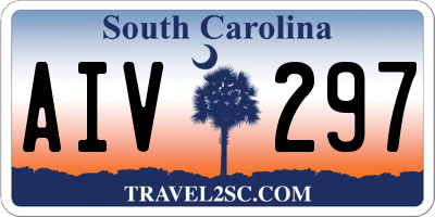 SC license plate AIV297