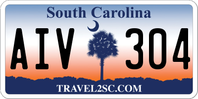 SC license plate AIV304