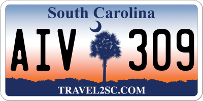 SC license plate AIV309