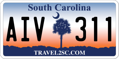 SC license plate AIV311