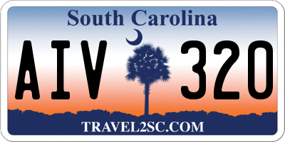 SC license plate AIV320