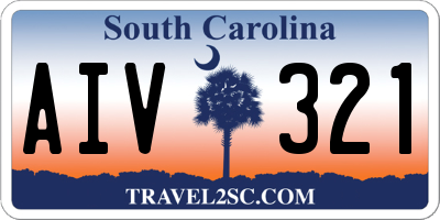 SC license plate AIV321