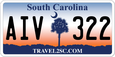SC license plate AIV322