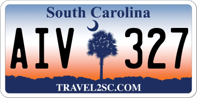 SC license plate AIV327