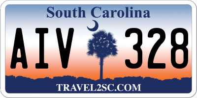 SC license plate AIV328