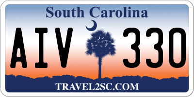 SC license plate AIV330