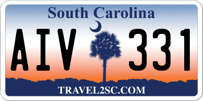 SC license plate AIV331