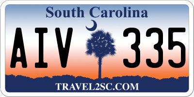 SC license plate AIV335