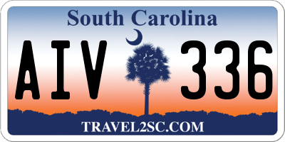 SC license plate AIV336
