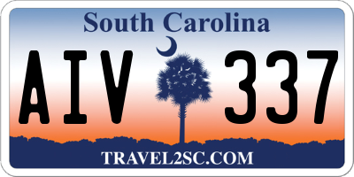 SC license plate AIV337