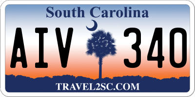 SC license plate AIV340