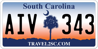 SC license plate AIV343