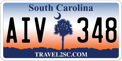 SC license plate AIV348