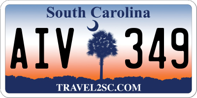 SC license plate AIV349