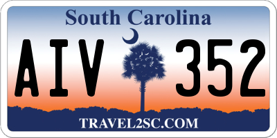 SC license plate AIV352