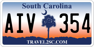 SC license plate AIV354