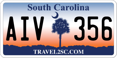 SC license plate AIV356