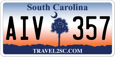 SC license plate AIV357
