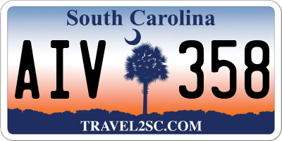 SC license plate AIV358