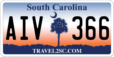 SC license plate AIV366