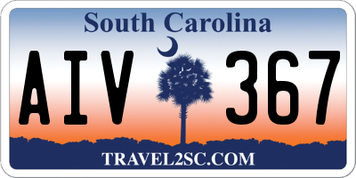 SC license plate AIV367