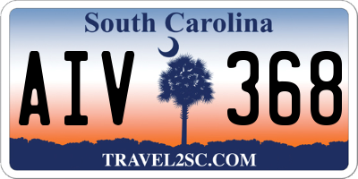 SC license plate AIV368