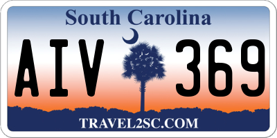 SC license plate AIV369