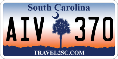 SC license plate AIV370