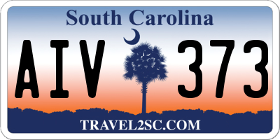 SC license plate AIV373