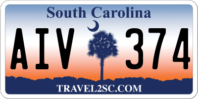 SC license plate AIV374
