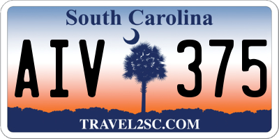 SC license plate AIV375