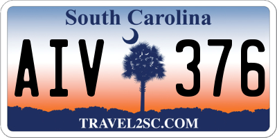 SC license plate AIV376