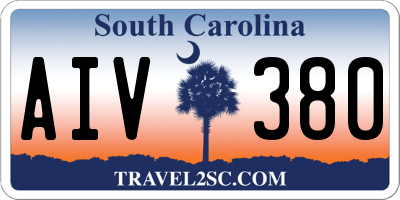 SC license plate AIV380