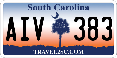 SC license plate AIV383