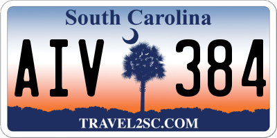 SC license plate AIV384