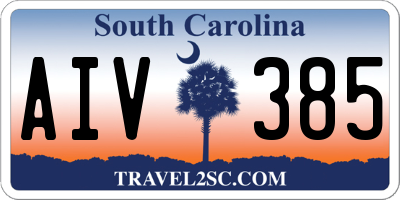 SC license plate AIV385