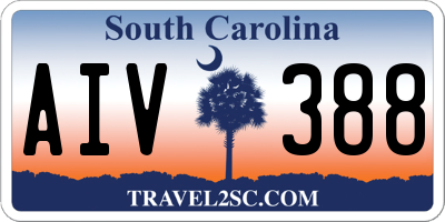 SC license plate AIV388