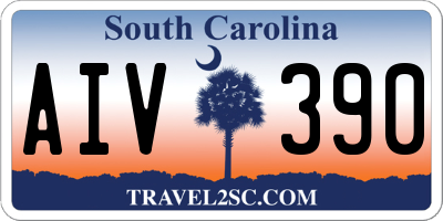 SC license plate AIV390