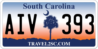 SC license plate AIV393