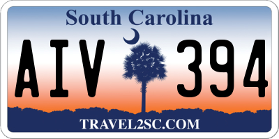 SC license plate AIV394