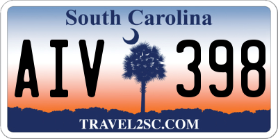 SC license plate AIV398