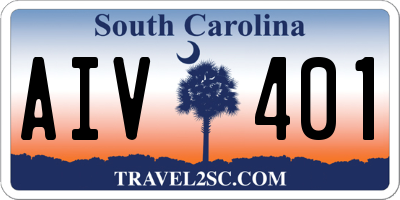SC license plate AIV401