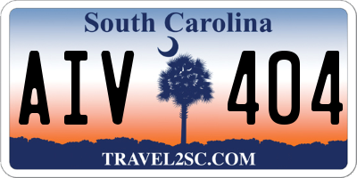SC license plate AIV404