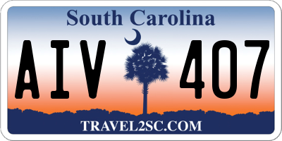 SC license plate AIV407