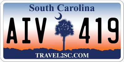 SC license plate AIV419