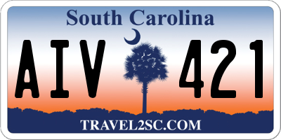 SC license plate AIV421