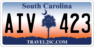 SC license plate AIV423