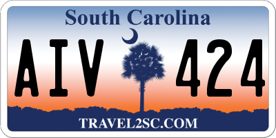 SC license plate AIV424